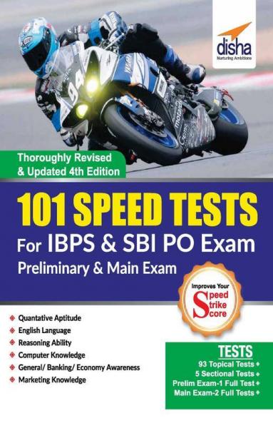 101 Speed Tests for IBPS & SBI Bank PO Exam 4th Edition