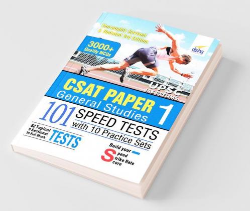 CSAT Paper 1 General Studies 101 Speed Tests with 10 Practice Sets - 3rd Edition