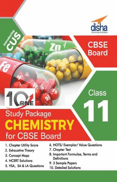 10 in One Study Package for CBSE Chemistry Class 11 with 3 Sample Papers