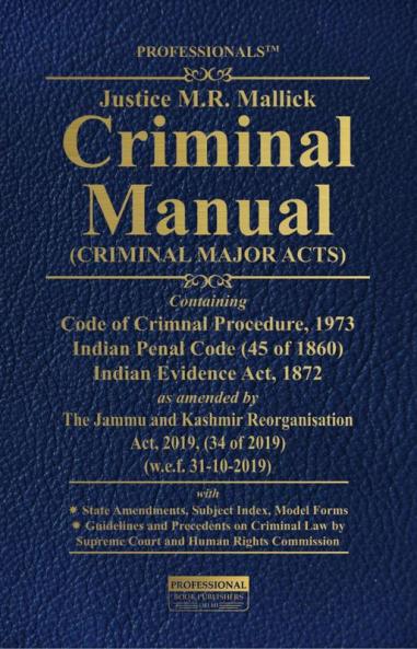 Criminal Manual (Criminal Major Acts) Pocket Size