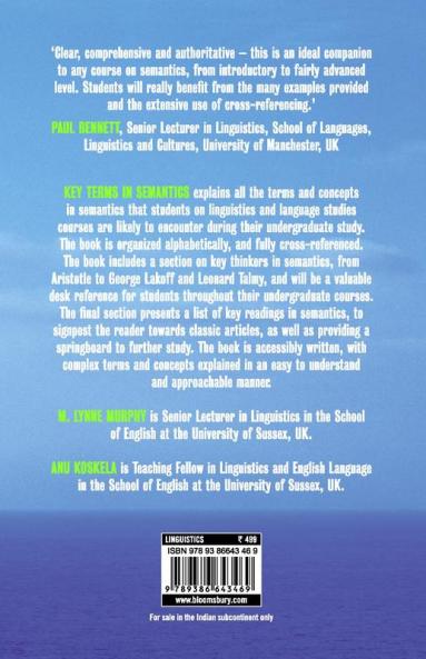 Key Terms in Semantics