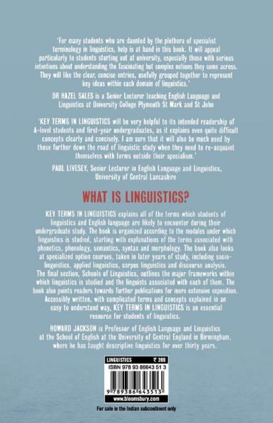 Key Terms in Linguistics