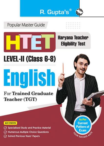 HTET (TGT) Trained Graduate Teacher (Level-2) English (Class VI to VIII) Exam Guide