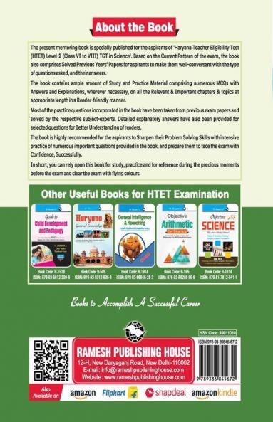 HTET (TGT) Trained Graduate Teacher (Level-2) Science (Class VI to VIII)  Exam Guide