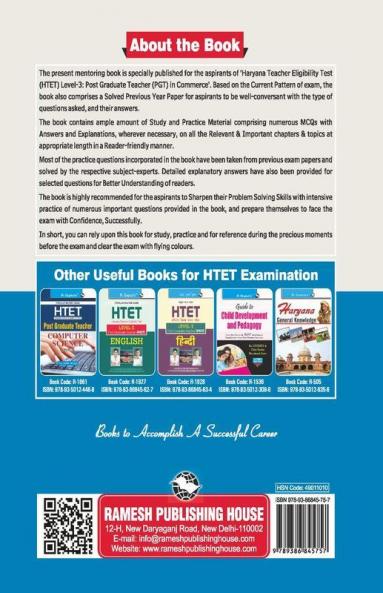 HTET (PGT) Post Graduate Teacher (Level-3) Commerce Exam Guide
