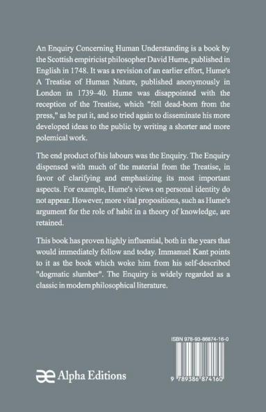 An Enquiry Concerning Human Understanding