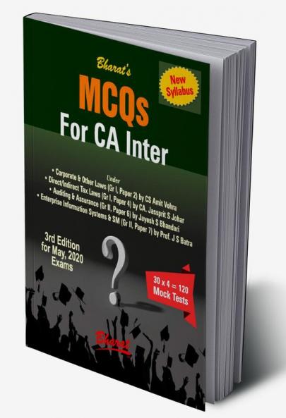 MCQs for CA Inter on Corporate & Other Laws (New Syllabus)Direct/Indirect Tax LawsAuditing & AssuranceEnterprise Information Systems & SM