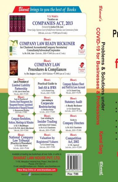 Problems & Solutions under COVID-19 for Business & Professions