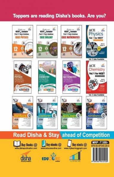Chapter-wise NCERT + Exemplar + Past 11 Years Solutions for CBSE Class 12 Chemistry 5th Edition