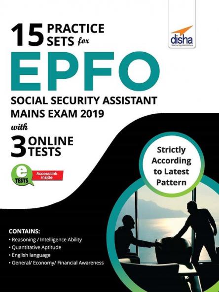 15 Practice Sets for EPFO Social Security Assistant Mains Exam 2019 with 3 Online Tests