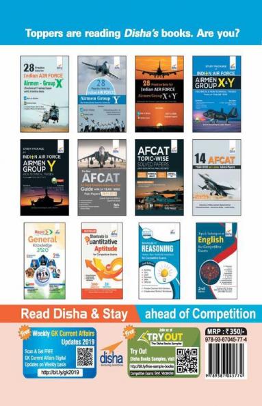 Study Package for Indian Air Force Airmen Group X (Technical Trades) Exam with 3 Online Sets