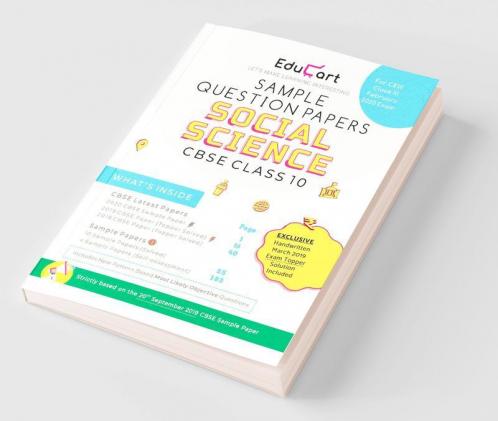 Educart CBSE Sample Question Papers Class 10 Social Science