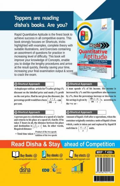 Rapid Quantitative Aptitude - With Shortcuts & Tricks for Competitive Exams