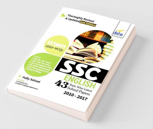 SSC English Topic-wise LATEST 43 Solved Papers (2010-2017) - 2nd Edition