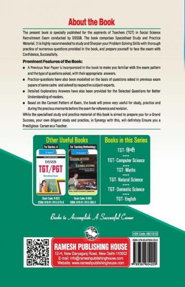 DSSSB Teachers: TGT Social Science Recruitment Exam Guide