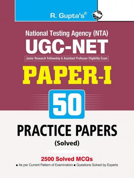 NTA-UGC-NET (Paper-I) 50 Practice Papers (Solved)