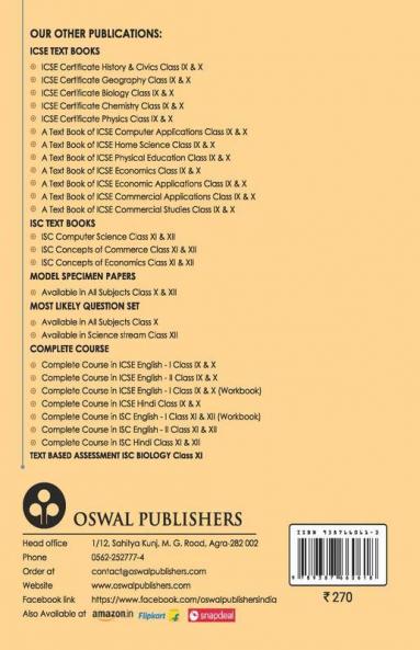 Economics: Textbook for ICSE Class 9