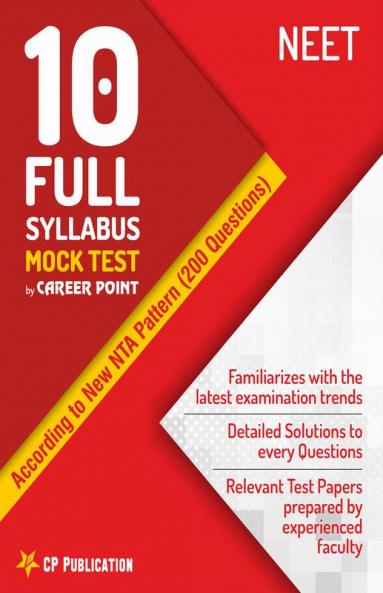 10 Full Syllabus Mock Tests NEET 2024