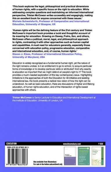 Education as a Human Right: Principles for a Universal Entitlement to Learning