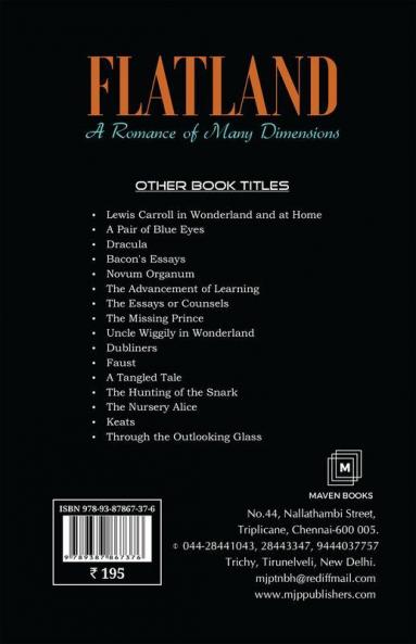 Flatland: A Romance Of Many Dimensions