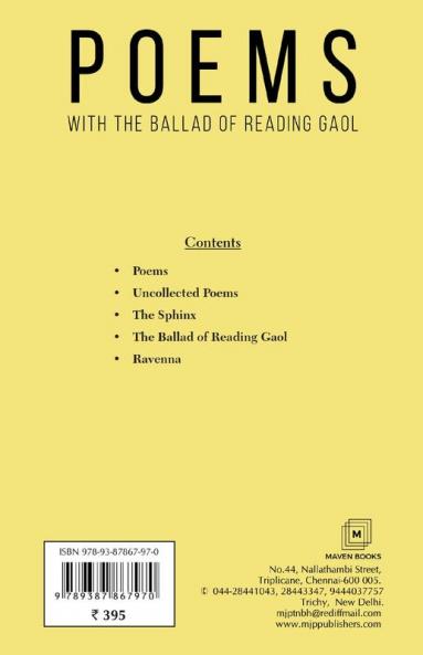 POEMS WITH THE BALLAD OF READING GAOL