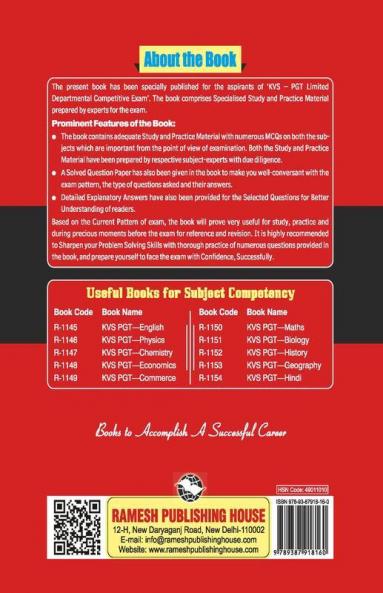 KVS: PGT – Limited Departmental Competitive Exam (LDCE) Part I & Part II