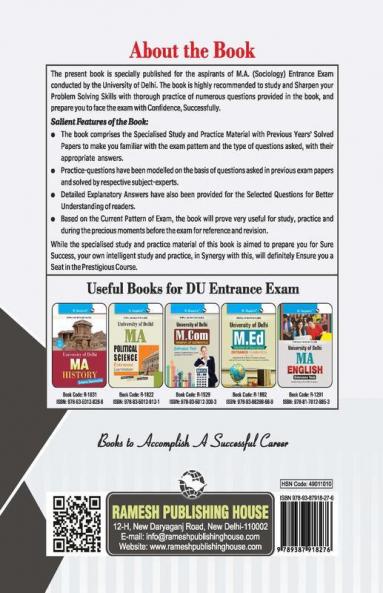 Delhi University: MA Sociology Entrance Exam Guide