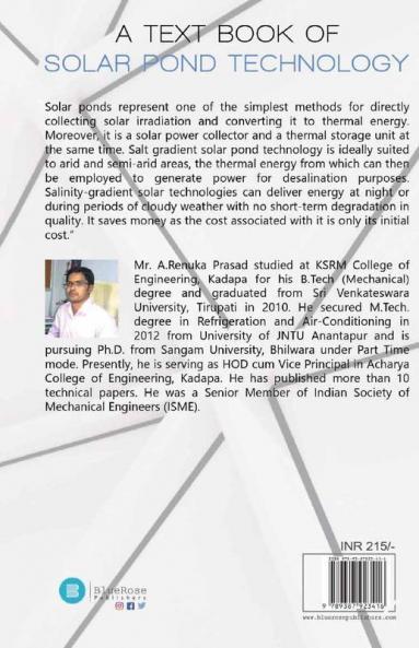 A Text Book of Solar Pond Technology