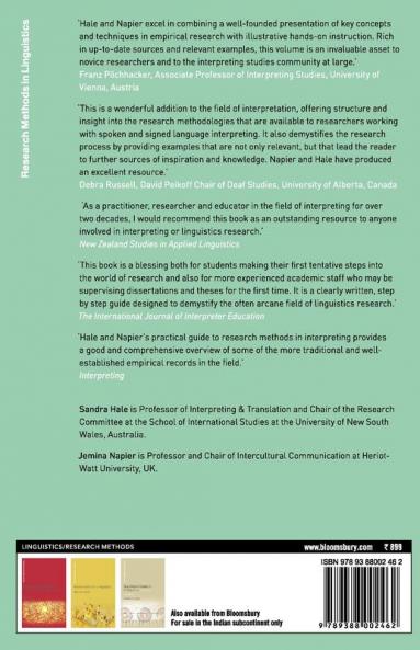 Research Methods in Interpreting: A Practical Resource