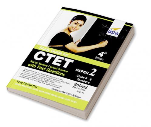 Study Guide for CTET Paper 2 (Class 6 - 8 Teachers) Social Studies/ Social Science with Past Questions 4th Edition