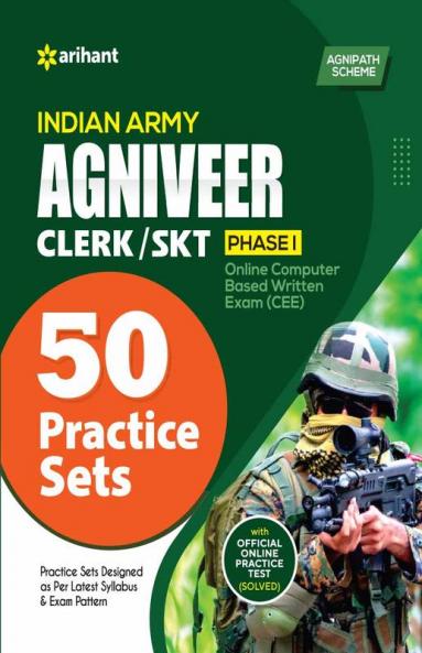 Indian Army Agniveer Clerk / SKT Phase 1 Exam 50 Practice Sets