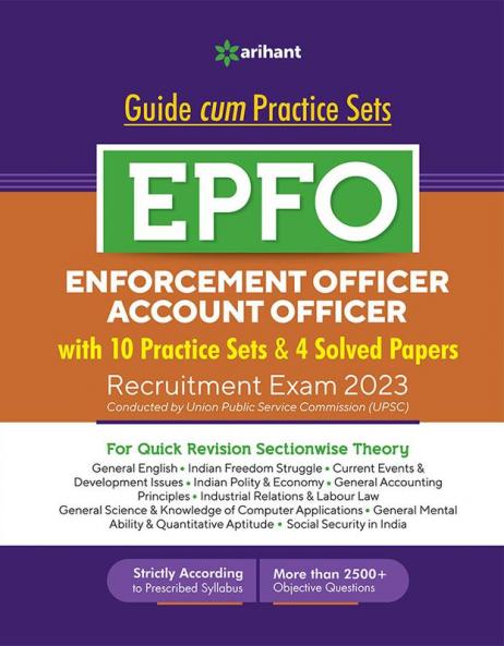 EPFO (Enforcement Officer Account Officer) with 10 Practice Sets & 4 Solved Papers