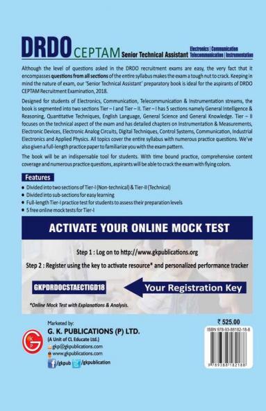DRDO CEPTAM Senior Technical Assistant Tier I & II - Electronics Communication Telecommunication & Instrumentation