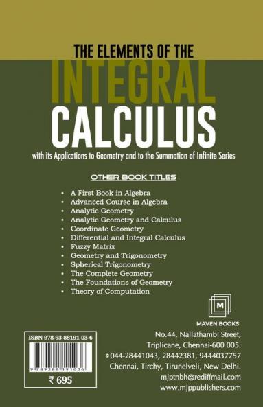 The Elements Of The Integral Calculus