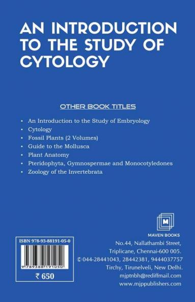 AN INTRODUCTION TO THE STUDY OF CYTOLOGY