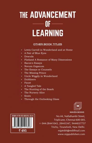 The Advancement Of Learning