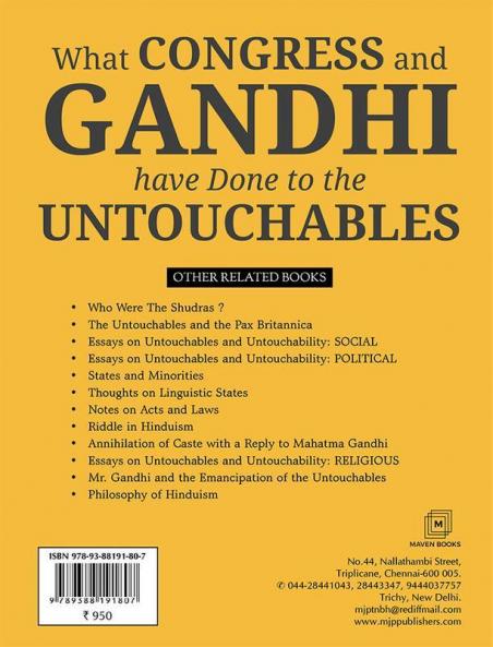 What Congress and Gandhi have don’t to the Untouchbles