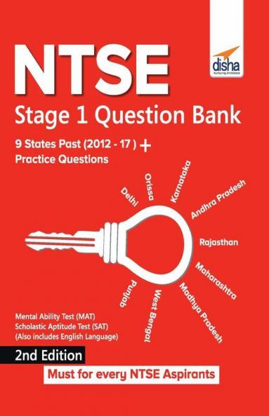 NTSE Stage 1 Question Bank - 9 States Past (2012-17) + Practice Questions 2nd Edition