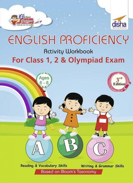Perfect Genius English Proficiency Activity Workbook for Class 1 2 & Olympiad Exams 3rd Edition (Ages 6 to 8)