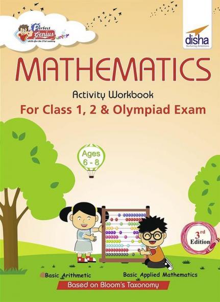 Perfect Genius Mathematics Activity Workbook for Class 1 2 & Olympiad Exams 3rd Edition (Ages 6 to 8)