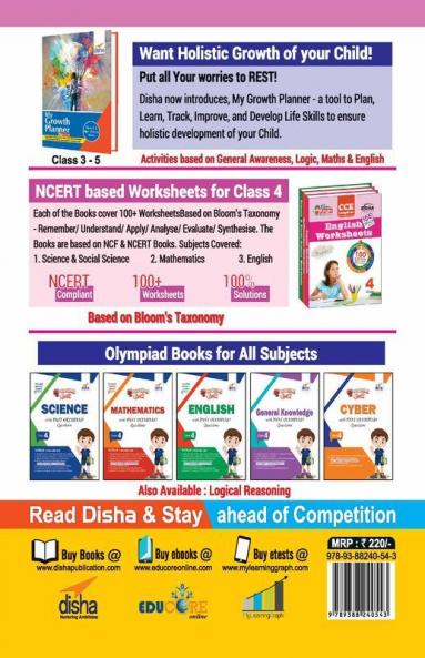 28 Mock Test Series for Olympiads Class 4 Science Mathematics English Logical Reasoning GK & Cyber 2nd Edition