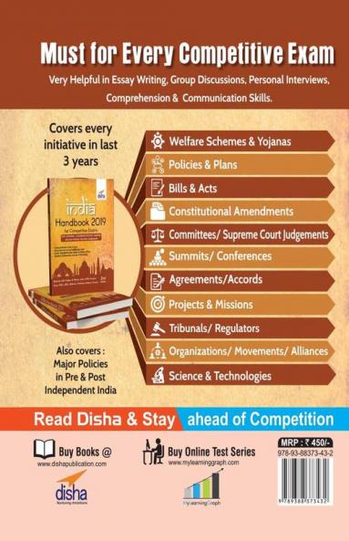 INDIA Handbook 2019 for Competitive Exams - 2nd Edition