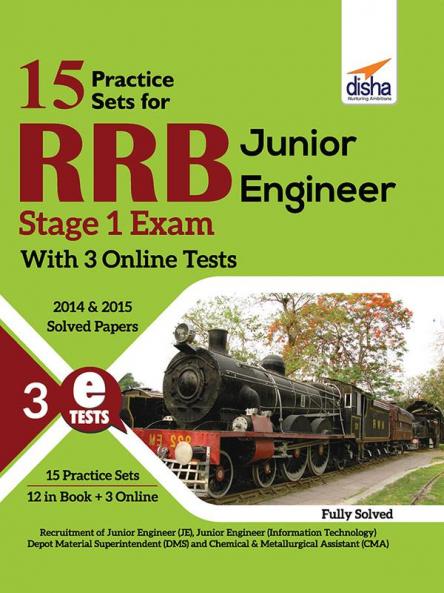 15 Practice Sets for RRB Junior Engineer Stage 1 Exam with 5 Online Tests