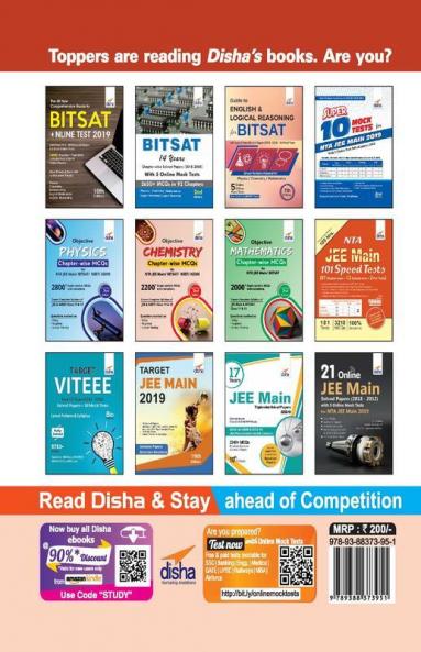 BITSAT 10 Year-wise Solved Papers (2018-2009)