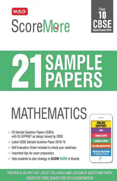 ScoreMore 21 Sample Papers CBSE Boards – Class 10 Mathematics