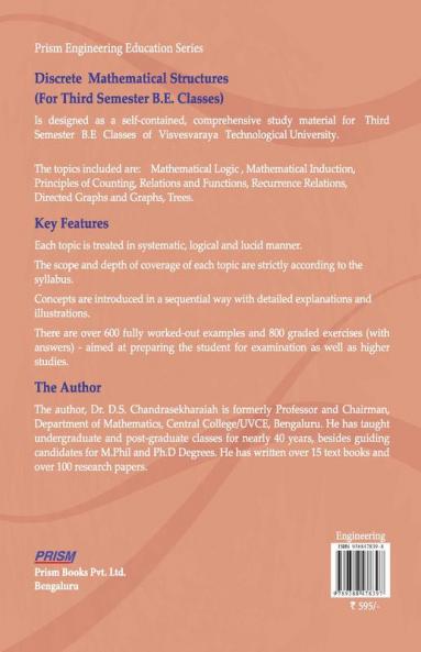 Discrete Mathematical Structures - 6th Edition for 3rd semester B.E.Classes (2024)