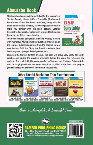 BSF : Constable (Tradesman) Exam Guide