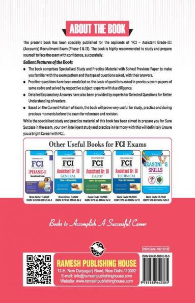 FCI Assistant Grade III (Accounts) Phase-I & II Recruitment Exam Guide