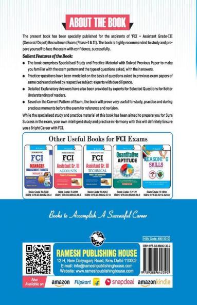 FCI Assistant Grade III (General/Depot) Phase-I & II Recruitment Exam Guide