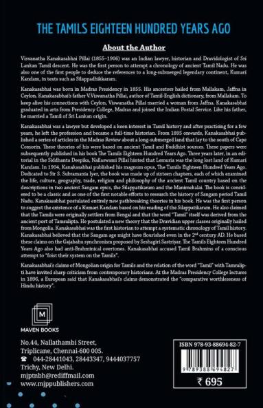 THE TAMILS EIGHTEEN HUNDRED YEARS AGO